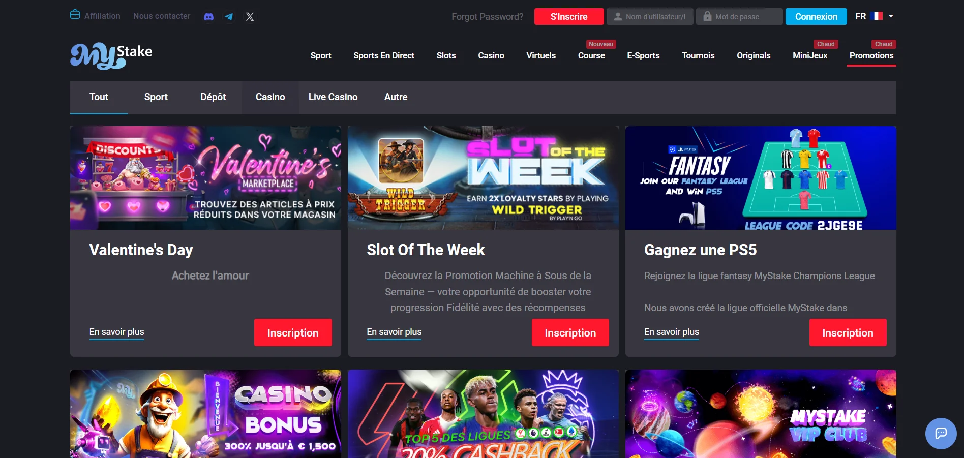 Mystake casino bonus